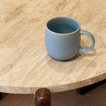 blue grey stoneware mug slow morning ceramic SundayWare