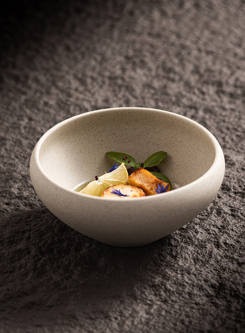 Handcrafted Stoneware Bowl - Organic Earth Tone