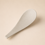 Handcrafted Stoneware Serving Spoon - Organic Earth Tone