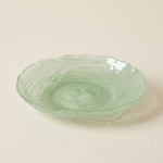 "Wave & Mist" Glass Bowl & Plate Set