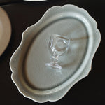 mini goblet espresso shot glass lead-free crystal dark