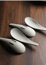 Handcrafted stoneware serving spoon - view 7
