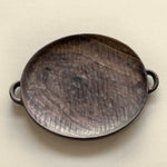 Hand-Carved Dual-Handle Walnut Tray
