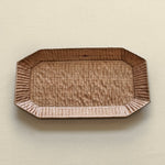 Hand-Carved Octagonal Wooden Tray