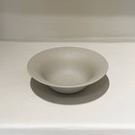 Top view of flared stoneware bowl
