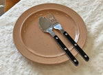 riveted handle flatware set three rivet bistro design nylon handle