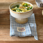 ceramic matcha bowl hand-painted brushstroke saturn rings food