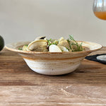 "Saturn's Orbit" Hand-Painted Artisanal Ceramic Collection Hat-Shaped Plate (Wide-Rim Bowl)