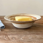 "Saturn's Orbit" Hand-Painted Artisanal Ceramic Collection Hat-Shaped Plate (Wide-Rim Bowl)
