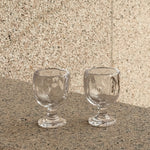 crystal mini goblet outdoor sand light refraction