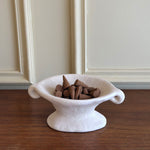 ceramic incense burner distressed edge detail