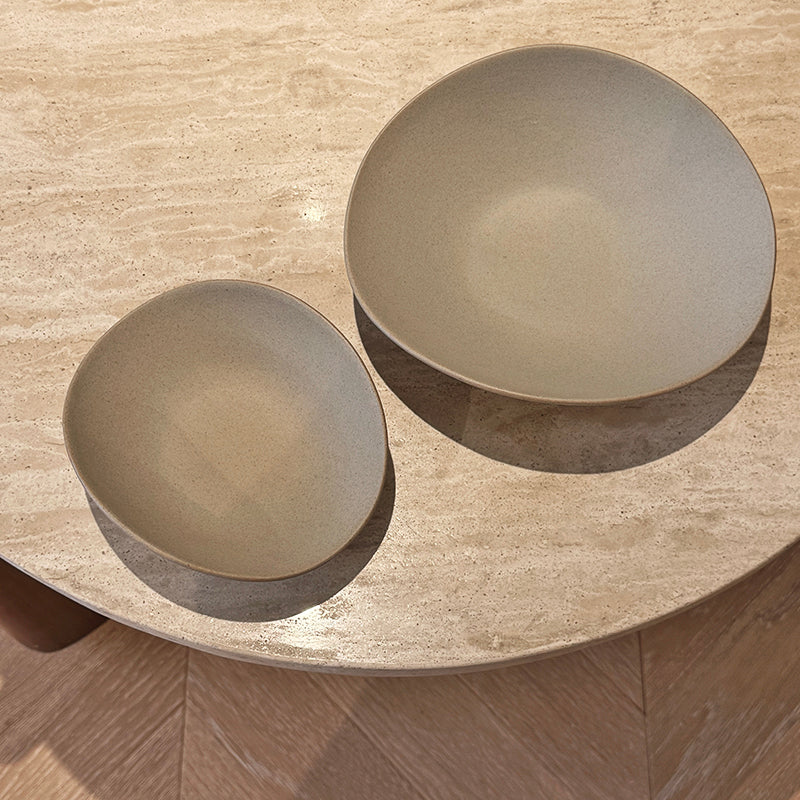 "The Primitive" Rough Stoneware Collection Flared-Rim Bowl
