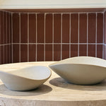 rough stoneware ceramic bowls brutalist aesthetic SundayWare