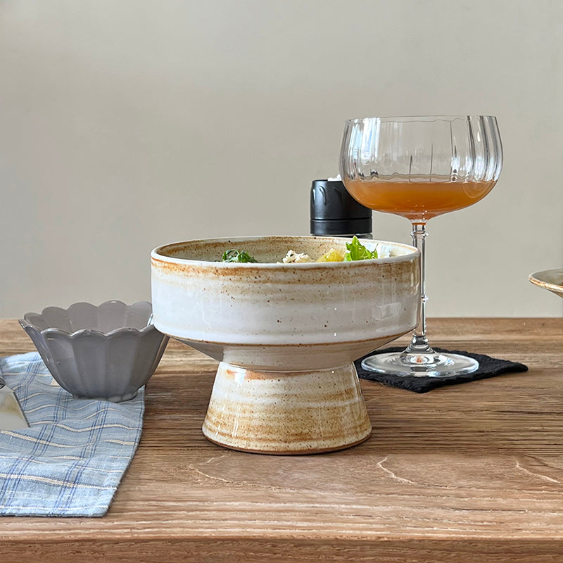 saturn ceramic matcha bowl set footed cup SundayWare