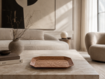 Hand-Carved Octagonal Wooden Tray