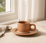 Speckled Ceramic  Cup & Saucer Set