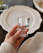 "The Drop" 2.0 fl oz  Hand-Textured Mini Glass Goblet