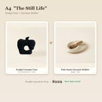 "The Still Life" Sculpt Ceramic Vase & Incense Holder Duo
