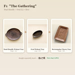 "The Gathering" Hosting Trio - Hand-Carved Wood Tray Set