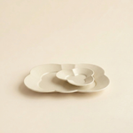 vintage dinnerware cloud series scalloped ceramic plate SundayWare