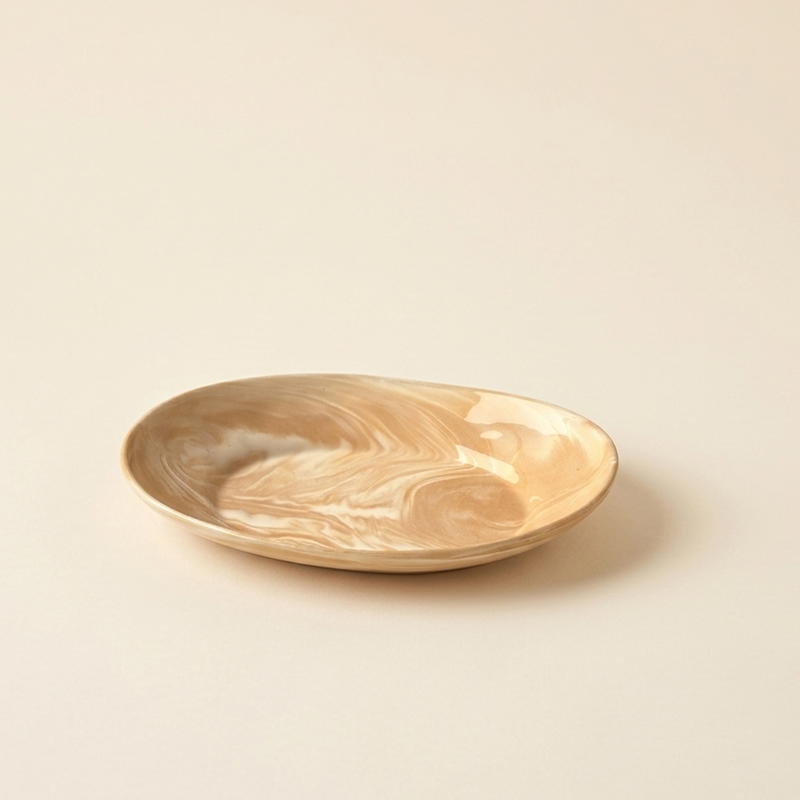 ceramic plates and bowls nerikomi marble swirl terra SundayWare