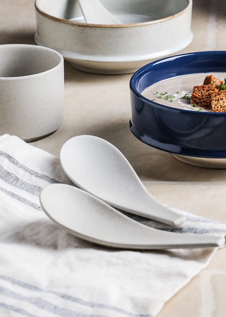 Handcrafted stoneware serving spoon - view 6