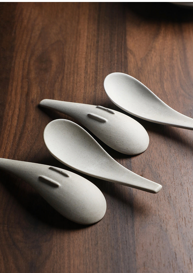 Handcrafted stoneware serving spoon - view 7