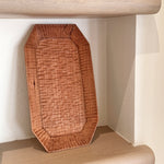 Hand-Carved Octagonal Wooden Tray