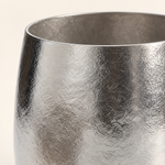 Close-up of the Pebble titanium cup rim and ice-flower surface texture